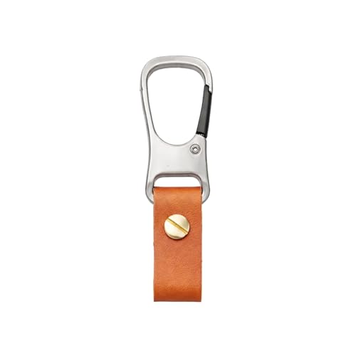 Image of THE MEN THING - Stylish Multicolor Stainless Steel Keychain for Men & Boys (ROGUE CLIP BROWN)