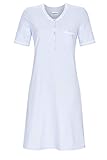 Ringella Damen °Nachthemd mit Knopfleiste bleu 50 1211044,bleu, 50