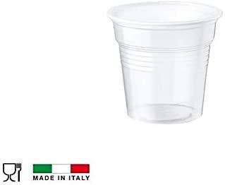 Palucart Bicchierini da caffè 1000 Pezzi di Colore Trasparente bicchieri per Bar, macchinetta del caffè - M