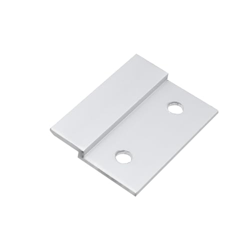Image of Semetall French Cleat Picture Hanger,2 Inches Aluminum Z Hanger Supports 30lbs,Mirror Hanging Hardware,Wall Mount Hangers with Screws-4 Pairs, Silver