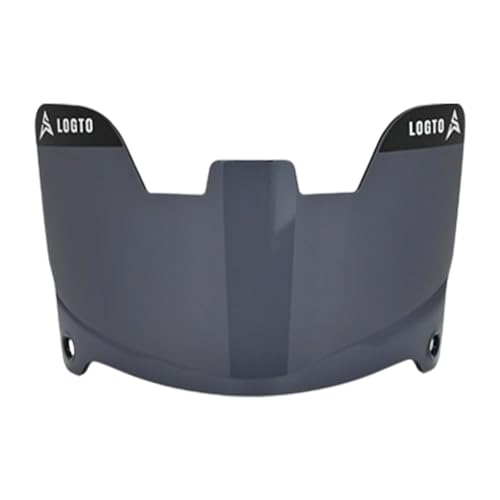 Logto Football Visor, Youth & Adult, Anti-Scratch, UV Block, Eyes-Shield Facial Protection for Football Helmet (Dark Smoke)