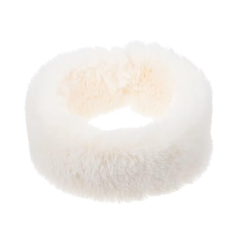 Holibanna Fur Collar Scarf Windproof Neck Warmer Winter Neckerchief Outdoors Neckerchief Women Scarf Riding Neck Warmer Warm Neckerchief Temperament Boy Girl White Men and Women Plush
