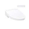 TOTO WASHLET S5 Electronic Bidet Toilet Seat with Instantaneous Water Heating, PREMIST and EWATER+ Wand Cleaning, Elongated, Cotton White - SW3446#01
