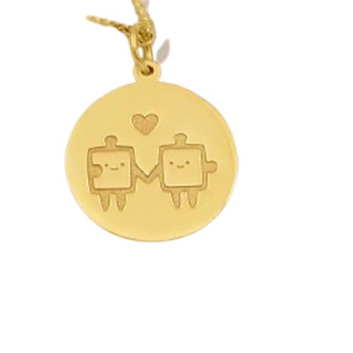 Collier argent 925 puzzle love LKBEADS, un bijou romantique unique pour célébrer votre amour
