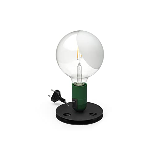 LAMPADINA: la confezione include lampadina globolux in vetro trasparente con parziale sabbiatura su un lato della sfera. Puoi accenderla o spegnerla con l'interruttore ON/OFF posto sul lato della base