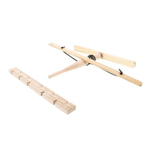 WOONEKY Wooden Starter Kit for Hiking Outdoor Fire Making Practice Props Natural Wooden Fire Marker