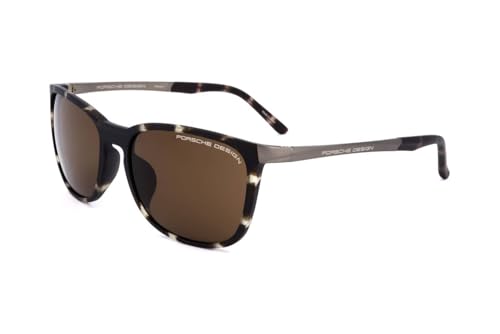 Porsche Design P8673 HAVANA Size 57 Sunglasses Man, Brown