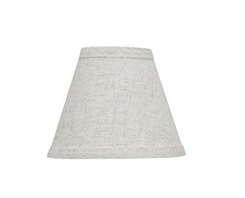 Image of Aspen Creative 32106-2A, Hardback Empire Clip-On Chandelier Lamp Shade, Flaxen, 3 inch Top x 6 inch Bottom x 5 inch Slant Height, Set of 2