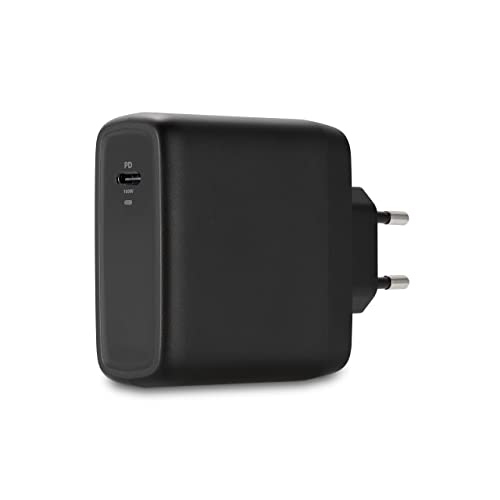 Kensington Cargador USB-C 100W USB-C GAN, Fuente de Alimentación Rápida Portátil con Cable de 2m, Compatible con MacBooks, iPads, Surface Devices y más (K33821EU)