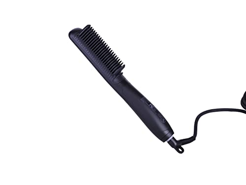Prospera Fast Hair Straightener Brush Comb Ceramic Hair Straightener with 6 Temps, Auto-Off & Anti-Scald, PTC Heating Technology, Black -  86414120018