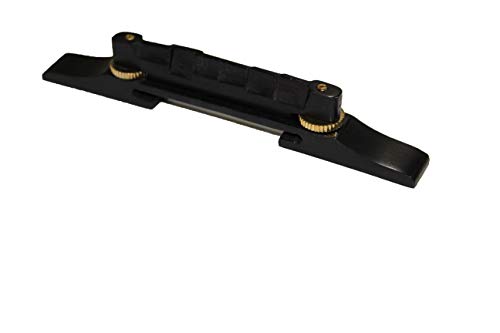 Ebonywood Archtop Jazz Guitar Bridge wGold Hardware-KAY HARMONY GRETSCH GIBSON GUILD