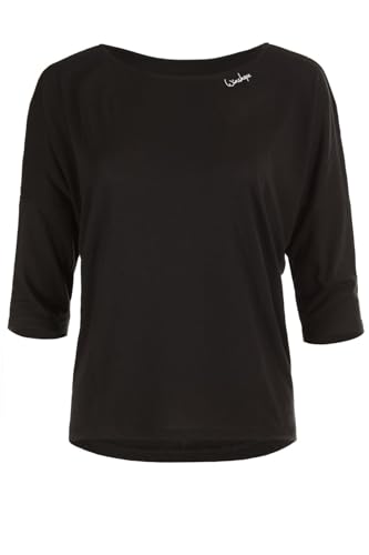 T-shirt femme manches 3/4 Winshape MCS004 modal léger noir