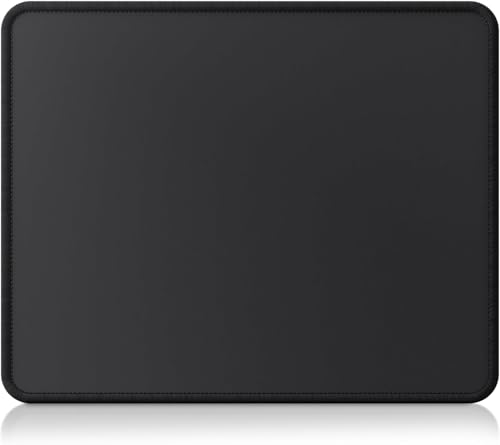 cimetech Alfombrilla ratón, Alfombrilla de ratón para Ordenador de 3mm con Textura Premium, Base de Goma Antideslizante, pequeña Mouse Pad portátil para Oficina y Juegos-Negro