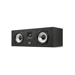 Polk Audio Monitor XT30 Hoge Resolutie Center Channel Luidspreker, Center Speaker met Hi-Res Gecertificeerde Prestaties, Dolby Atmos-gecertificeerd en DTS:X-compatibel – Zwart