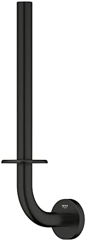 GROHE 410782431 Essentials Toilet Paper Holder, Matte Black