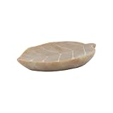 1 Natural Soapstone Pillar Candle Holder Leaf Shape