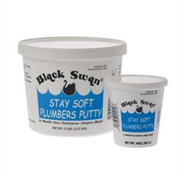 Black Swan Plumbers Putty 15lb Stay Soft, White