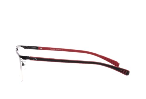 Image of 9860 Unisex Rectangle Half Rim Spectacle | Rectangle Shape Eyewear Frame | Modern Design | Everyday Fashion Accessory