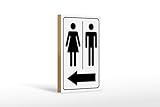 Photo Gallery femer targa in legno, nota 12 x 18 cm, personaggi della toilette, freccia sinistra Photo Gallery femer targa in legno, nota 12 x 18 cm, personaggi della toilette, freccia sinistra
