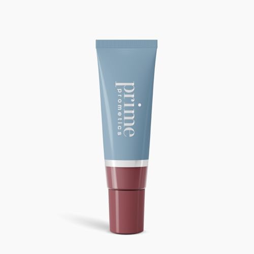 PRIME PROMETICS PrimeLip SPF 35 Lip Oil for Mature Women UVA & UVB Shield Intense Long-Lasting Hydration Vibrant Color & Non-Sticky Shiny Gloss (Nude Rose)
