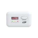 SafeFlame Carbon Monoxide Detector, EN 50291 Certified CO Alarm with 10-Year Sensor, LCD PPM Display, 85dB+ Alert, CE & UKCA Approved, AA Battery Included, Freestanding or Wall Mounted