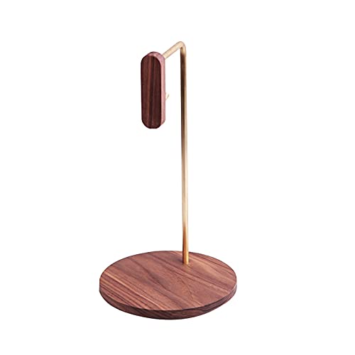 Headphone Stand Unique Wooden - Brass And Wood Creative Study Vertical Storage Bracket per all Sizes Headset