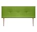DHOME Cabecero Cabezal tapizado en Polipiel o Tela AQUALINE con Patas cabeceros Cama (Polipiel Verde,160x105cm (Camas 150/160))