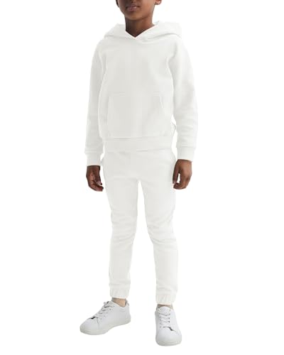 Haloumoning Boys 2 Piece Outfits Sweatsuits Long Sleeve Pullover Hoodie and Sweatpants Tracksuit Set 5-14 Years2