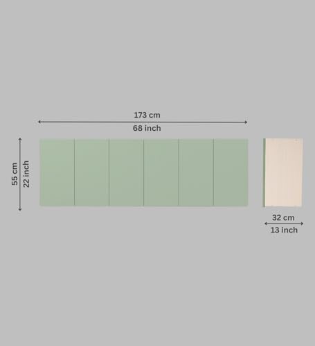 Image of SPECIALITY PANELS 6 Door Wall Cabinet with UV Profile Shutter | Wall Mounted Storage Cabinet for Kitchen Bathroom Living Room | Wooden Wall Cabinet Organizer Pista Green Finish DIY Assembly