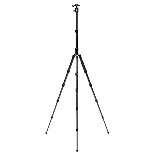 Benro Mefoto Roadtrip Pro Travel Tripod, Ballhead And Monopod In Black, 1 Series Carbon Fiber Legs, 4 Leg Sections, Twist Leg Locks, Carrying Case (Bmrtprocblk) #TOP1