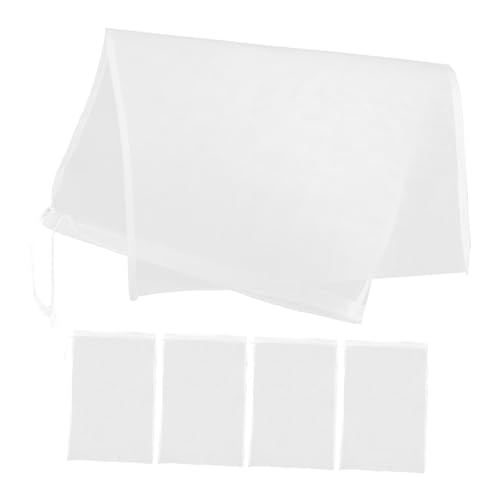 iplusmile 5pièces Sacs Filtrants à Maillage Fin Mesh Pour Lait De Noix Et Jus Réutilisables Mousseline Résistante Filtre Cuisine Polyvalent Pour Vin Soja