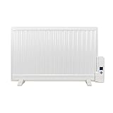 electriQ 800W Slim Oil Filled Radiator | Ultra Thin 6 cm Depth | Wall Mounted or Freestanding | Adjustable Thermostat Control | Twenty Four Hour Timer | IP22 Splash Resistant | Child Lock Safety - Image 6