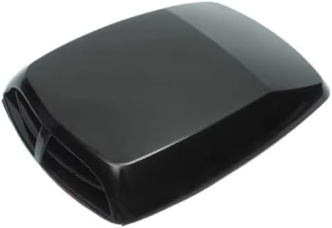 Air Flow Intake Cover Universal Decorative Hood Scoop Air Intake Flow Vent Black Car Decoration Accessories Turbo Bonnet Cover(Black1) image 4