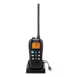 Retevis RM22 Waterproof Walkie Talkie, VHF Marine Radio IP67, Floating, 2200mAh, 88 Channels, 900mW Audio, Long Range Marine Radio for Kayaking, Fishing, Sailing (Black, 1Pcs)