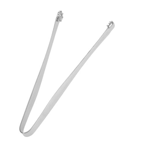 CIYODO Eggshell Cracking Tool Ice Cube Tong Stainless Steel Cooking Tweezers Long Handle for Kitchen