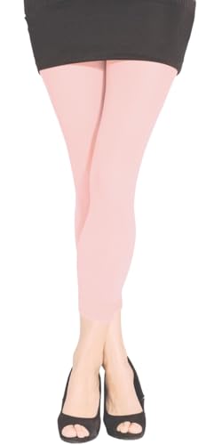 Silver Legs 50 Denier, Microfibre Footless Tights for Women, One Size Fits 36-42", Over 20 Colour Options, Italian Made (Nylon Blend, Baby Pink)