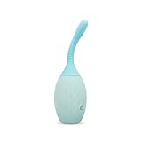 b-Vibe Silicone Flexflow Douche Posable Nozzle Design with Sensual Dual Opening, Squeezed-Operated with One-Way Valve