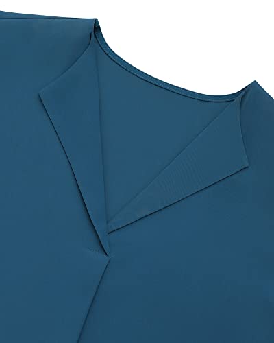 Unixseque Women Blouses For Work Office,Chiffon Tunic Tops For Women Summer Ladies Business Attire Dress Shirts Womens Blouses And Tops Dressy Flowy V Neck Professional Tops Plus Size Sheer Maternity #TOP5