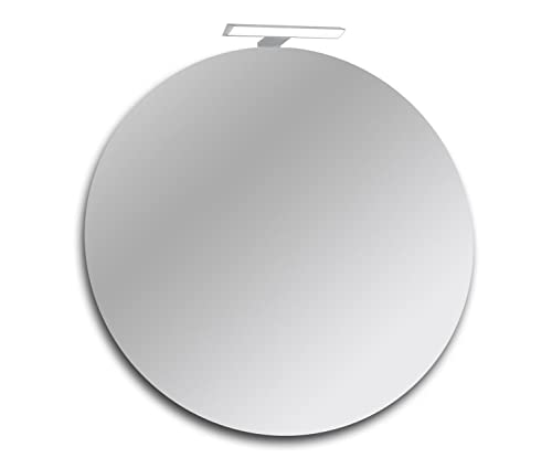 San Marco Specchio bagno rotondo con lampada led 60 cm