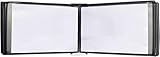 An der Wand montierter Dokumentenhalter, an der Wand montiertes Referenzsystem, an der Wand montiertes Poster-Flip-Book-Display, Akten-A3-Display-Wandordner, A3 [16,53 Zoll × 11,69 Zoll] 20 Taschen(Bl