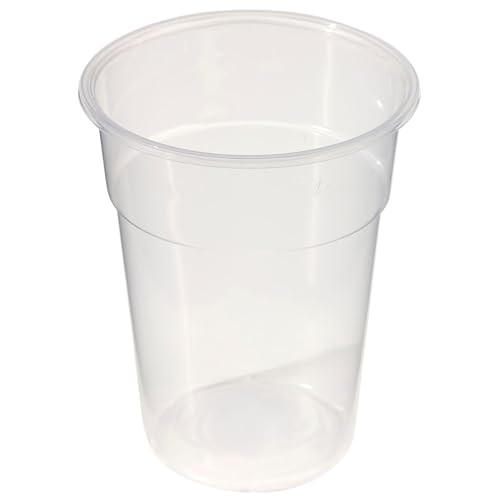 Caterpack - 50 Pack Clear Plastic Tumblers 1 Pint - Disposable Recyclable Party Cups Strong & Durable for Parties Events Festivals Bars Catering Beer Soft Drinks Bulk Buy