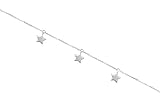  Pulsera de varias estrellas, Pulsera de oro de 9K 14K 18K, Oro blanco, Varias estrellas pequeñas, Pulsera celestial de oro macizo, Regalo romántico para ella/code: 0.002