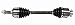GSP NCV36152 CV Axle Assembly - Compatible with Select Honda Civic; Right Front (Passenger Side)