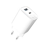 Rechargez rapidement tous vos appareils mobiles grâce la technologie USB Power Delivery. Ce chargeur est compatible avec tous les appareils équipés d'un port USB Type-C, jusqu'à 45W. Le chargeur est équipé de d'une sortie USB-C et une sortie USB-A