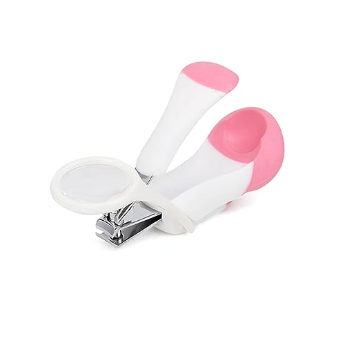 LIOOBO Pet Nail Clipper Magnifying Glass Claw Clippers for Pets for Hedgehogs Hamsters and Guinea Pigs Comfortable Grip Random