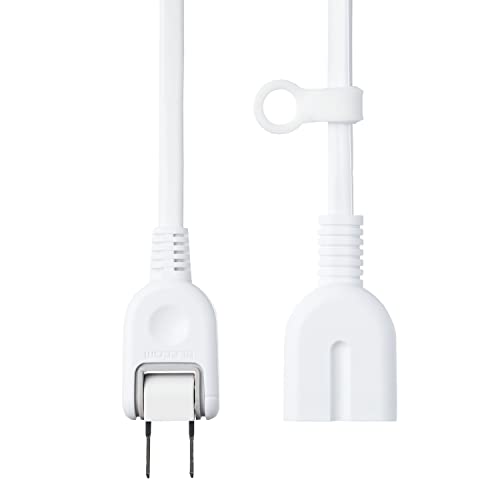 エレコム(ELECOM) 電源タップ 延長コード 2m ほこり防止シャッター付き 極性対応 3ピンプラグ接続可能 ホワイト T-X01-2120WH