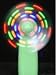 Fan Pocket Mini Fan con abbaglianti luci a LED multicolori Pocket Travel Home Office Car Camping