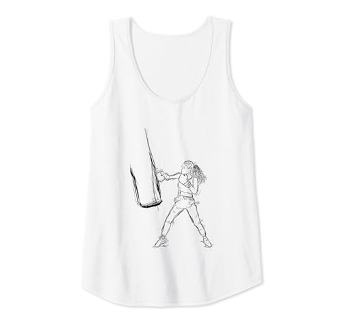 Mujer Boxeadora Gimnasio de boxeo para chicas Camiseta sin Mangas