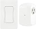 GE Wireless Remote Wall Switch Control, No Wiring Needed, 1 Grounded Outlet, White Paddle, Plug-in, Up to 100ft Range, Ideal for Indoor Lamps, Small Appliances, and Seasonal Lighting, 18279, Other
