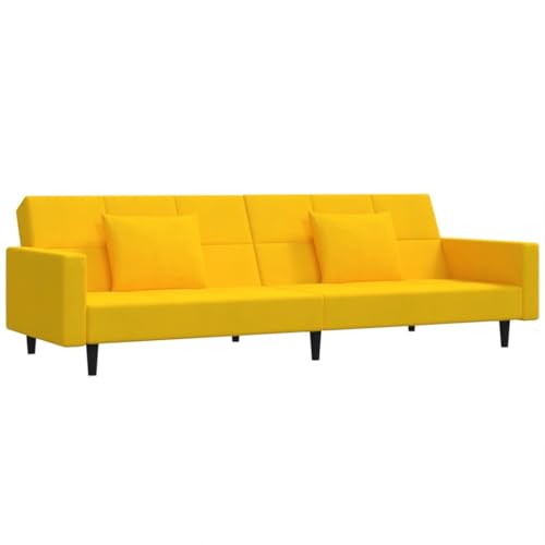 VidaXL Sofá Cama de 2 plazas con Dos Almohadas
